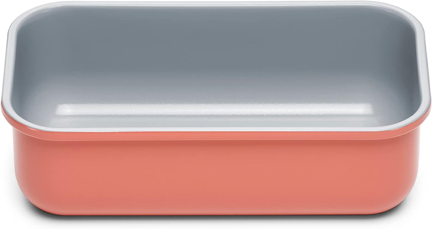 Caraway Non-Stick Ceramic 1 lb Loaf Pan - Naturally Slick Ceramic Coating - Non-Toxic, PTFE & PFOA Free - Perfect for Pound Cakes, Breads, & More - Perracotta