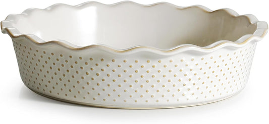 getstar Pie Pan, Ceramic (Dots (Deep))