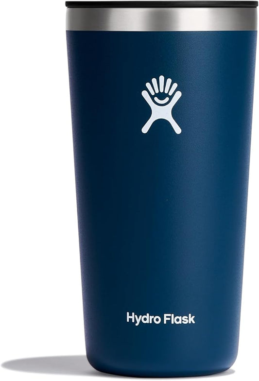 Hydro Flask All Around Tumbler Press-In Lid, Insulated Travel Mug, Stainless Steel Coffee Cup 20 Oz Indigo Blue