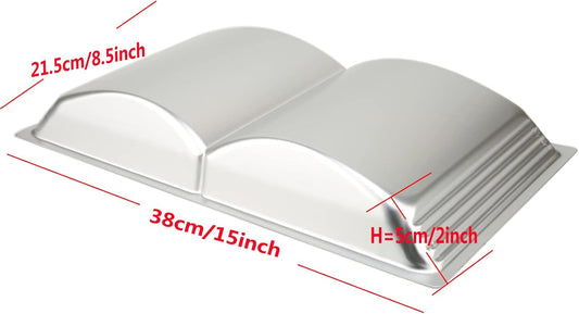 Aluminum Book Shaped Cake Pan Mould Birthday Cake Pan Bakeware Baking Mold Pastry Mould