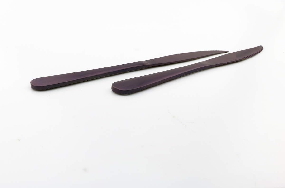 Gugrida Luxury 18/10 Stainless Steel Flatware Set Matte Black Silverware Set