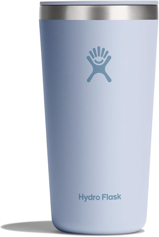 Hydro Flask All Around Tumbler Press-in Lid, Insulated Travel Mug, Stainless Steel Coffee Cup 20 Oz Surf Blue