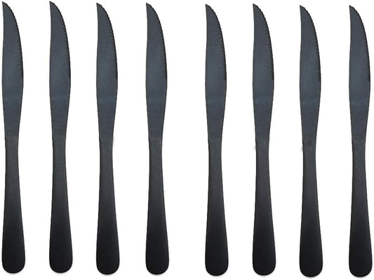 Gugrida Luxury 18/10 Stainless Steel Flatware Set Matte Black Silverware Set