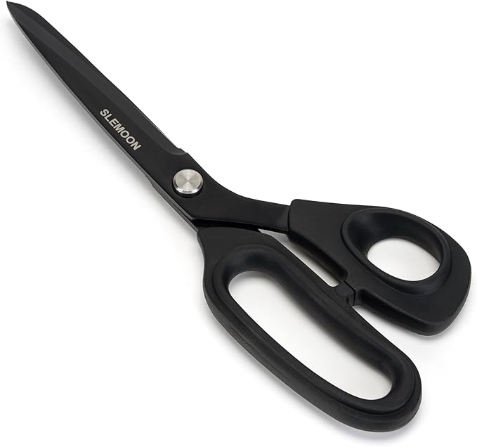 10" Scissors All Purpose, Heavy Duty Premium Stainless Steel Tailor Scissors, Comfort Grip Handles for Fabric, Leather, Sewing & Crafting