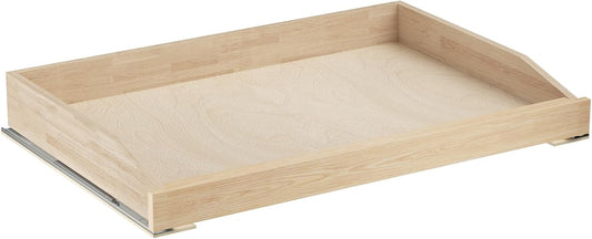 ROOMTEC Soft Close Pull Out Cabinet Organizer 31-1/2" W x 21" D Cabinet Organizer Wood Slide Out Shelves Cabinet Storage and Organizer for Kitchens and Pantry