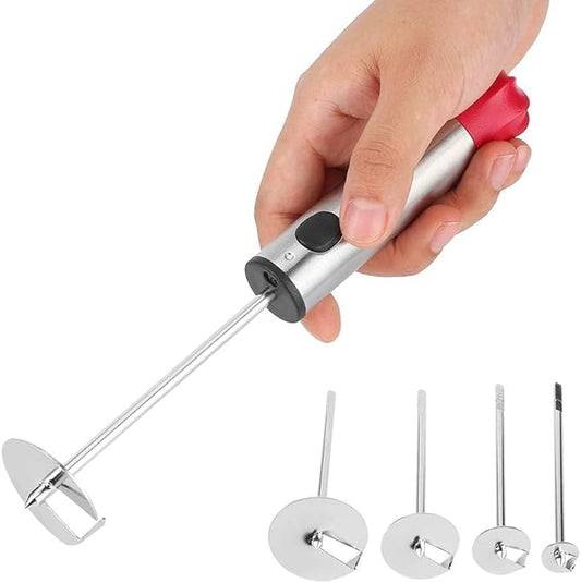 Vegetable Corer Drill, Stainless Steel Vegetable Drill Fruit Corer Veggie Spiralizer with 4 Sizes Vegetable Spinner for Zucchini Potato Corer Tool Remover Kitchen Tool