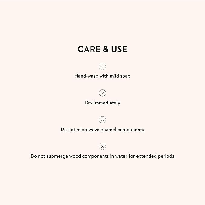 MACKENZIE-CHILDS Enamel Salad Serving Set, Enamel Bowl and Wooden Salad Servers, Decorative Kitchen Set, Green-and-White Emerald Check