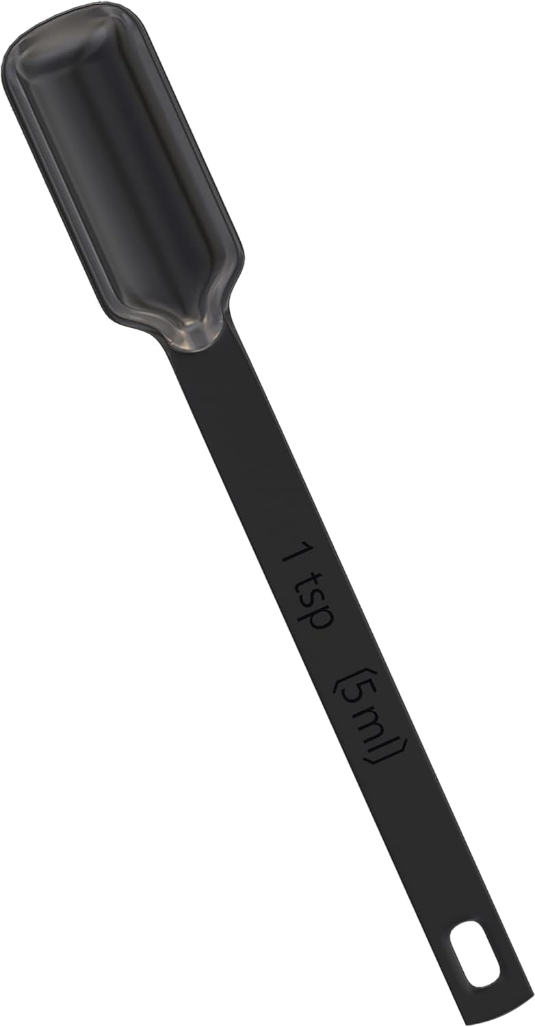 Color Up Premium 1 Teaspoon Measuring Spoon (5 ml) - Stainless Steel Black Finish, Accurate TSP for Wet & Dry Ingredients - One Single Tea Spoon