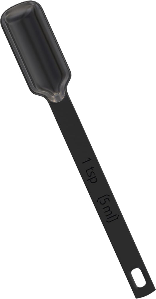 Color Up Premium 1 Teaspoon Measuring Spoon (5 ml) - Stainless Steel Black Finish, Accurate TSP for Wet & Dry Ingredients - One Single Tea Spoon