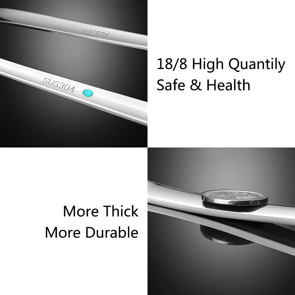 Metal Soup Ladle,18/8 Stainless Steel Ladle Spoon And Strainer Scoop Set Of 2 With Holes,Cooking Utensil For Kitchen