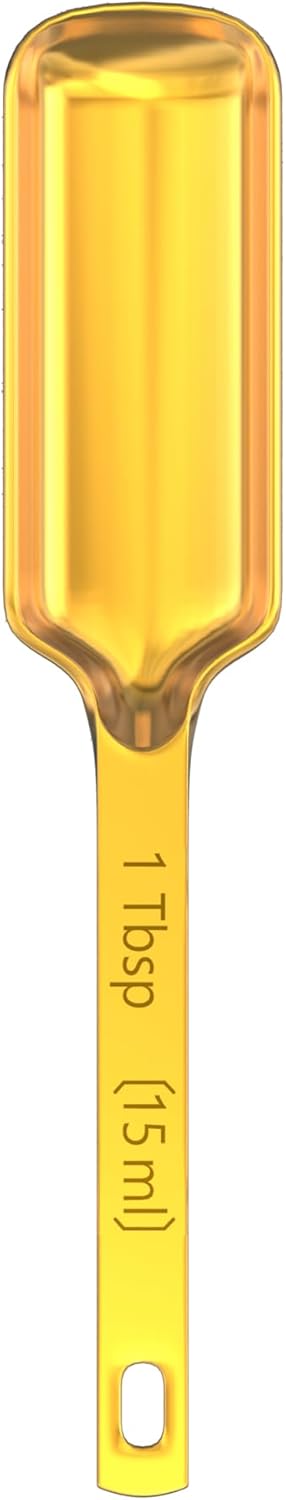 Color Up Premium 1 Tablespoon Measuring Spoon (15 ml) - Stainless Steel Gold Finish, Accurate TBSP for Wet & Dry Ingredients - One Single Table Spoon
