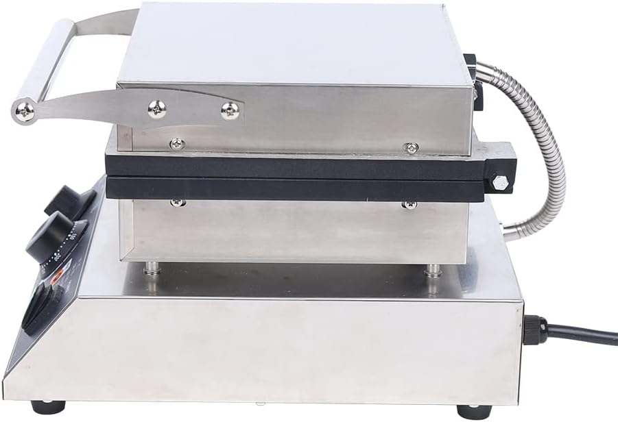 110V Mini Dutch Pancake Baker,Commercial Electric Nonstick Waffle Maker Machine,Non-stick Pancake Maker with Temperature Control (25pcs Sliver)