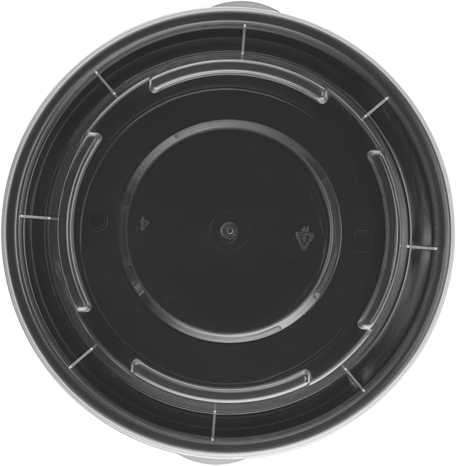 TIYA Food Containers – 16 oz Bulk 150 Pack with Lids – Plastic Food Storage To-Go Round Bowls – Reusable, Microwavable, Dishwasher Safe – Leak-Proof and Great for Meal Prep – BPA-Free