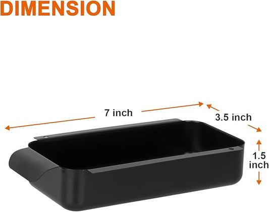 BBQ Future Grill Grease Pan Replacement for Char-Broil 9328812P06 G416-0015-W1, Black Steel Grease Cup Drip Pan Accessories for Most Charbroil Gas Grills
