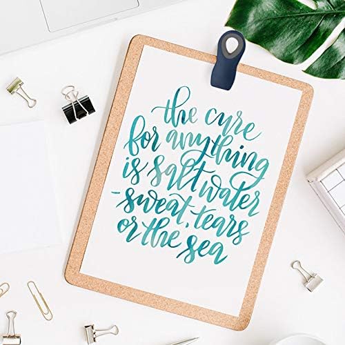 COOK WITH COLOR Bag Clips with Magnet- Food Clips, Chip Clips, Bag Clips for Food Storage with Airtight Seal Grip for Bread Bags, Snack Bags and Food Bags (Blue Ombre, Pack of 20)