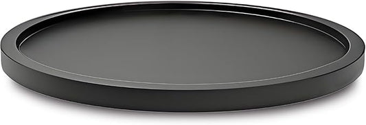 14" Black Bamboo Lazy Susan Organizer Kitchen Turntable for Cabinet Pantry Table Organization