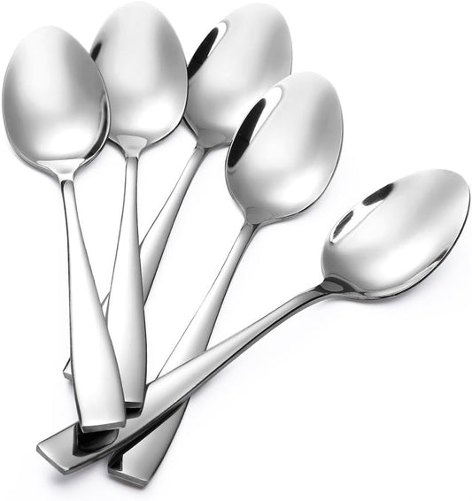 24-Piece Large Stainless Steel Dinner Spoons,8 Inches