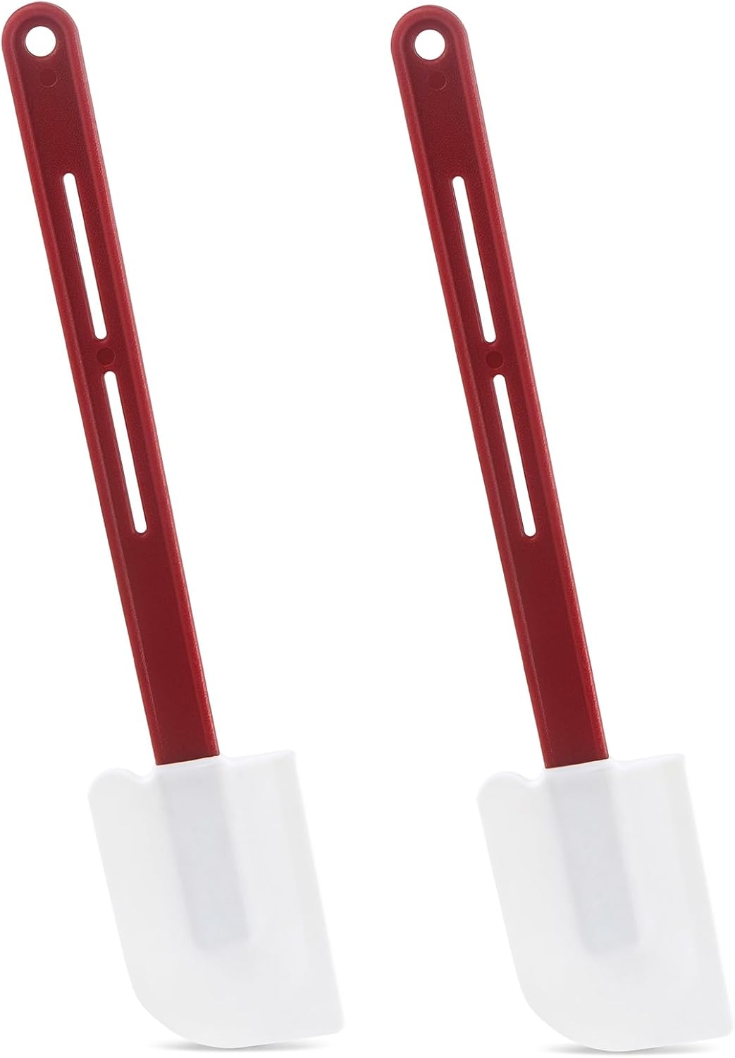 Commercial Silicone Baking Spatula Set of 2, 16-Inch Nonstick Silicone Rubber Spatulas, High-Temp Rubber Spatulas for Cooking, BPA-Free & Dishwasher Safe