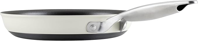 Anolon Achieve Hard Anodized Nonstick Cookware Pots and Pans Set, 9 Piece - Cream