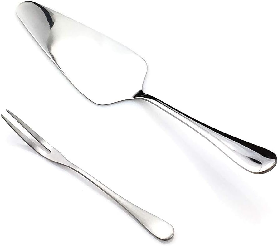 Gugrida 19 Pcs Mirror Polished Reusable Utensils Vitalt Eco-Friendly Stainless Steel Silver Flatware Dinnerware Set, Shiny Cutlery Knife Fork Spoon Fruit Fork Set & 1x Cake shovel, Service for 3