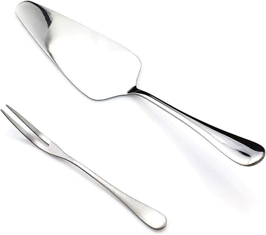 Gugrida 19 Pcs Mirror Polished Reusable Utensils Vitalt Eco-Friendly Stainless Steel Silver Flatware Dinnerware Set, Shiny Cutlery Knife Fork Spoon Fruit Fork Set & 1x Cake shovel, Service for 3