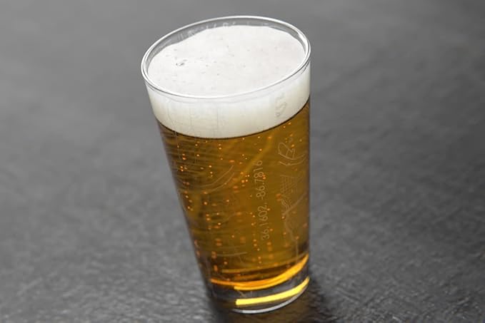 Well Told Engraved Nashville Tennessee Map Pint Glass, Etched Beer Gift (16 oz, Clear) City Map Pint, Custom City Glassware, Gifts For Beer Lovers