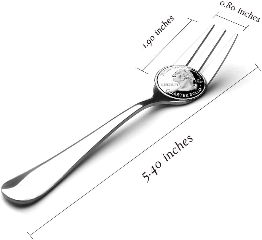 Snamonkia Small Appetizer Forks and Demitasse Spoons Stainless Steel Set of 24, 5.4 Inches, Salad Dessert Coffee Cocktail Espresso Flatware