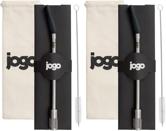 JoGo - Portable Coffee and Tea Brewing Straw - Reusable Coffee Maker Made of Stainless Steel with Single Serve Strainer - Filter Function for Hot and Cold Brew - Ideal for Coffee and Loose Leaf Teas