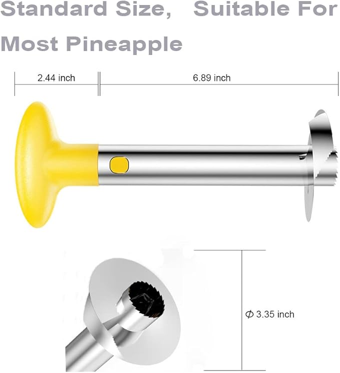 SameTech Easy Kitchen Tool Stainless Steel Fruit Pineapple Peeler Corer Slicer Cutter