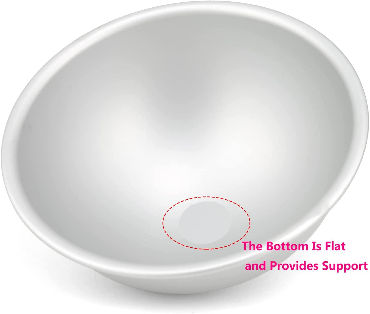 7-Inch Aluminum Hemisphere Cake Pan Half Football Sphere Bath Bomb Cake Pan Baking Mold Pastry Mould