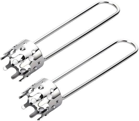 2 Pcs Fruit and Vegetable Corer Tool, Red Bell Pepper Seed Corer, Stainless Steel apple core remover, Practical Kitchen Gadget for Removing Fruit Vegetable Cores, Easy to Clean (Type B)