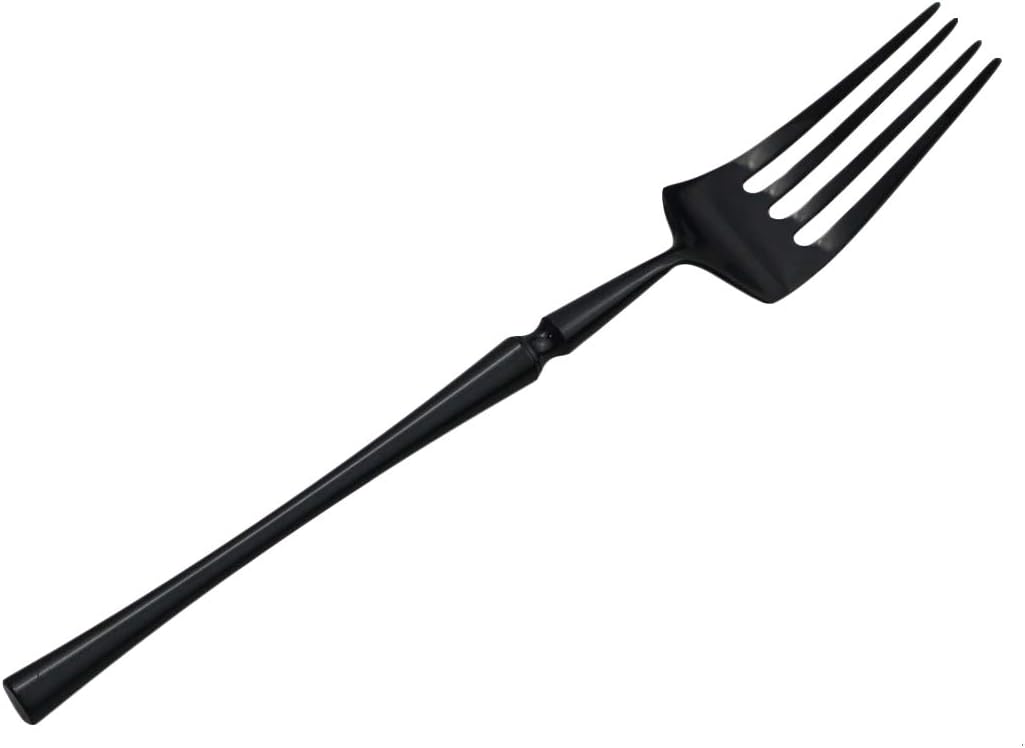 Gugrida Black Silverware Set, 5-Piece 18/10 Stainless Steel Flatware Cutlery Set for 1,Mirror Finish, Ideal for Wedding Festival Party Home Kitchen, Dishwasher Safe