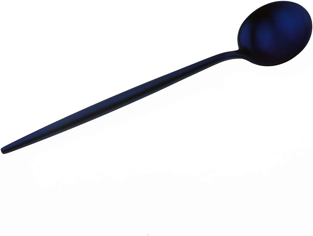 Gugrida 20-Piece 18/10 Stainless Steel Flatware Silverware, Luxury Dinnerware Set Travel Cutlery Tableware Include Knife Fork Spoon Service for 4,Healthy & Eco-Friendly Dishwasher Safe (Blue Matte)