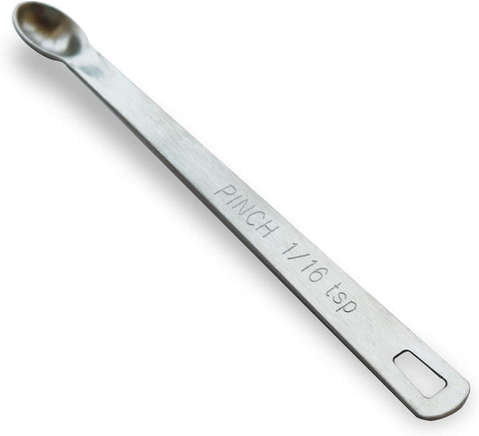 1PCS 1/16 Teaspoon(1/16tsp, 0.31ml, Pinch) Single Tiny Measuring Spoon, Small Individual Stainless Steel Measure Spoons Only