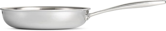 Tramontina Signature Tri-Ply Clad Stainless Steel 8-Inch Small Frying Pan, Induction-Ready Skillet, Dishwasher-Safe, NSF-Certified, Made in Brazil