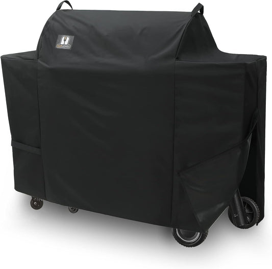 SUPJOYES Grill Cover for Traeger Ironwood 885 Wood Pellet Grill, Heavy Duty Waterproof Smoker BBQ Accessories, Full Length, Special Zipper Design