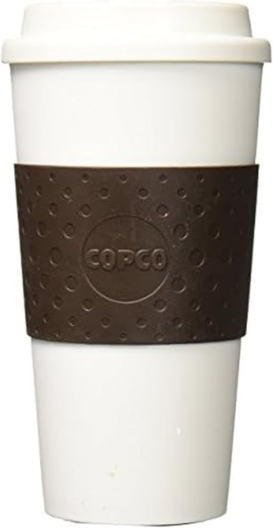 Copco Plastic Acadia Travel Mug, 16-Ounce, Brown