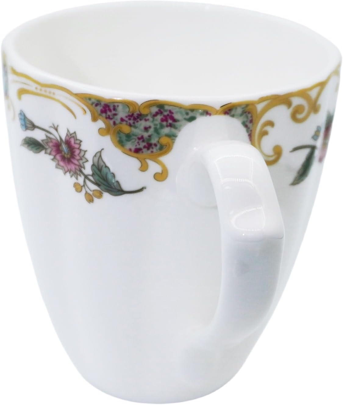 14oz Cute Coffee Mugs for Women Cute Mugs Bone China Floral Coffee Mug Teacups for Mom Women Birthday Gifts Christmas Gifts