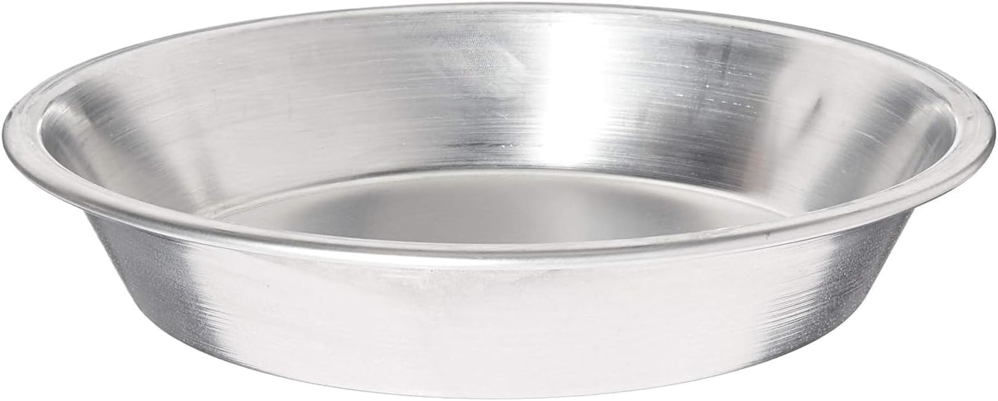 10-inch Aluminum Pie Pan | Silver Pie Pan For Baking | Oven Safe | Great For Pie, Crumbles, Or Cake | Aluminum, 10" [1PK]