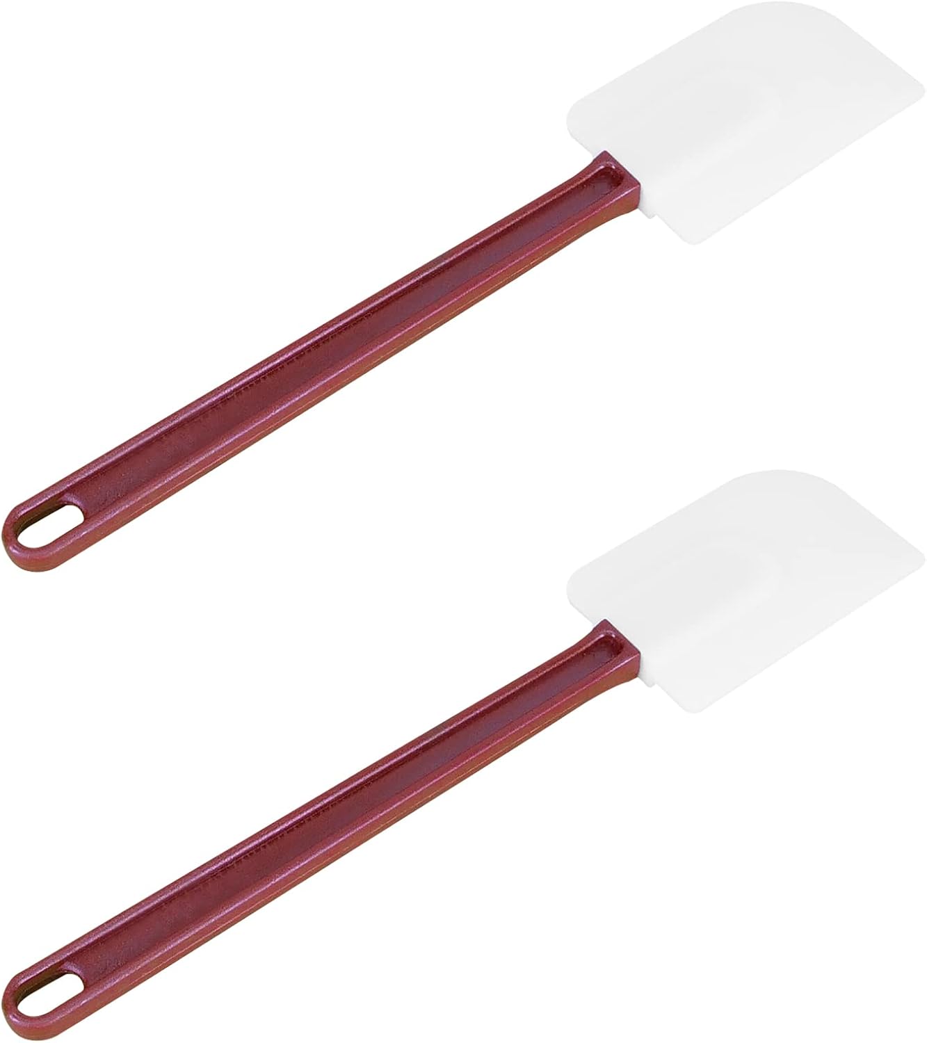 High Heat Silicone Scraper Spoon, Cooking Spatula Set of 2, 2 x 9.5''