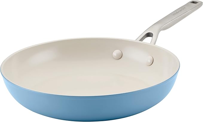 KitchenAid Hard Anodized Ceramic Nonstick Frying Pan/Skillet, 10 Inch - Blue Velvet