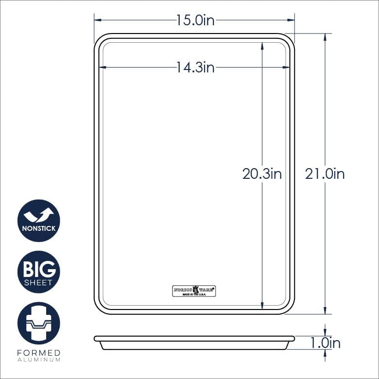 Nordic Ware Naturals Nonstick Big Sheet, 1-Pack