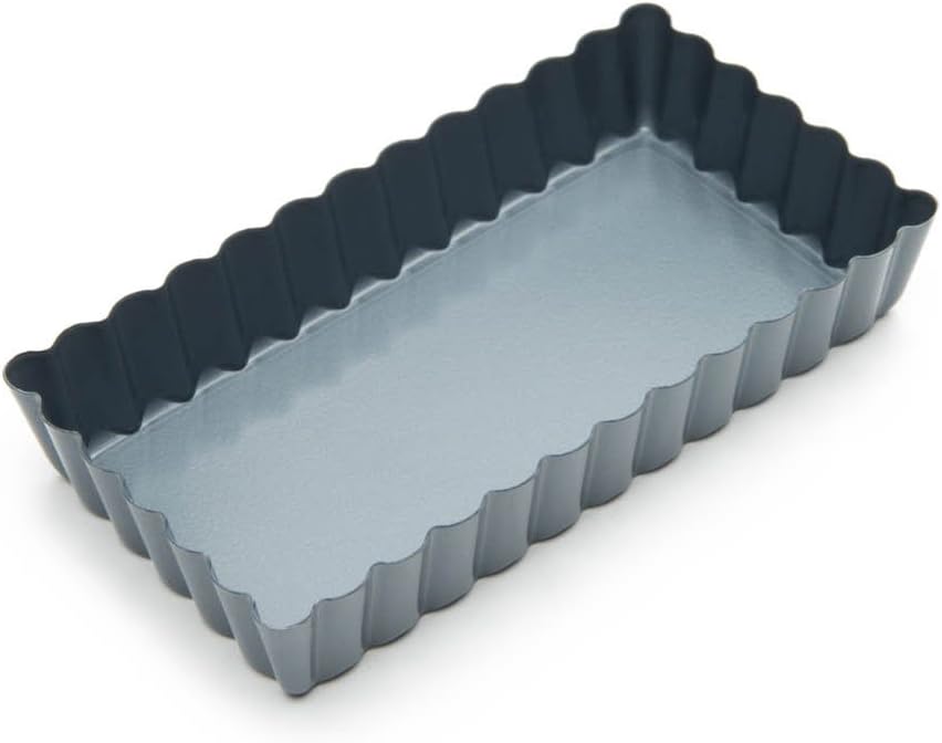 Fox Run Non-Stick Tart Pan, 4.5 x 2.25 x 0.75 inches, Metallic
