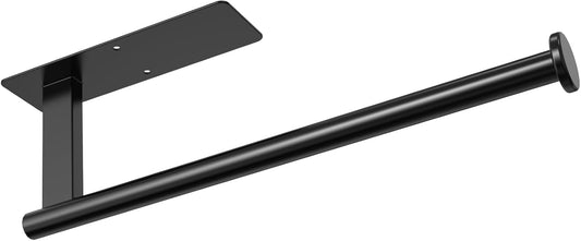 Paper Towel Holder Under Cabinet, Upgraded Self Adhesive Paper Towel Holder Wall Mount for Kitchen, Bathroom, RV, Bend-Resistant, Self-Adhesive or Drill mounting