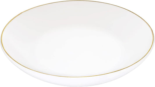 4.75" Ceramic Jewelry Tray, Small Ring Dish Holder Trinket Tray, Catch All Trays for Ring Earring Necklace Key, Christmas Gifts for Women Girls, White