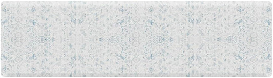 House of Noa Nama Standing Mat – Anti-Fatigue Cushioned Kitchen Mats for Floor | Ergonomic Bounce-Back Foam Kitchen Mats | Anti-Fatigue Mats for Kitchen & Standing | Emile Delft Blue | 30" x 108"