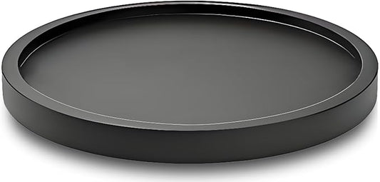 12" Black Bamboo Lazy Susan Organizer Kitchen Turntable for Cabinet Pantry Table Organization