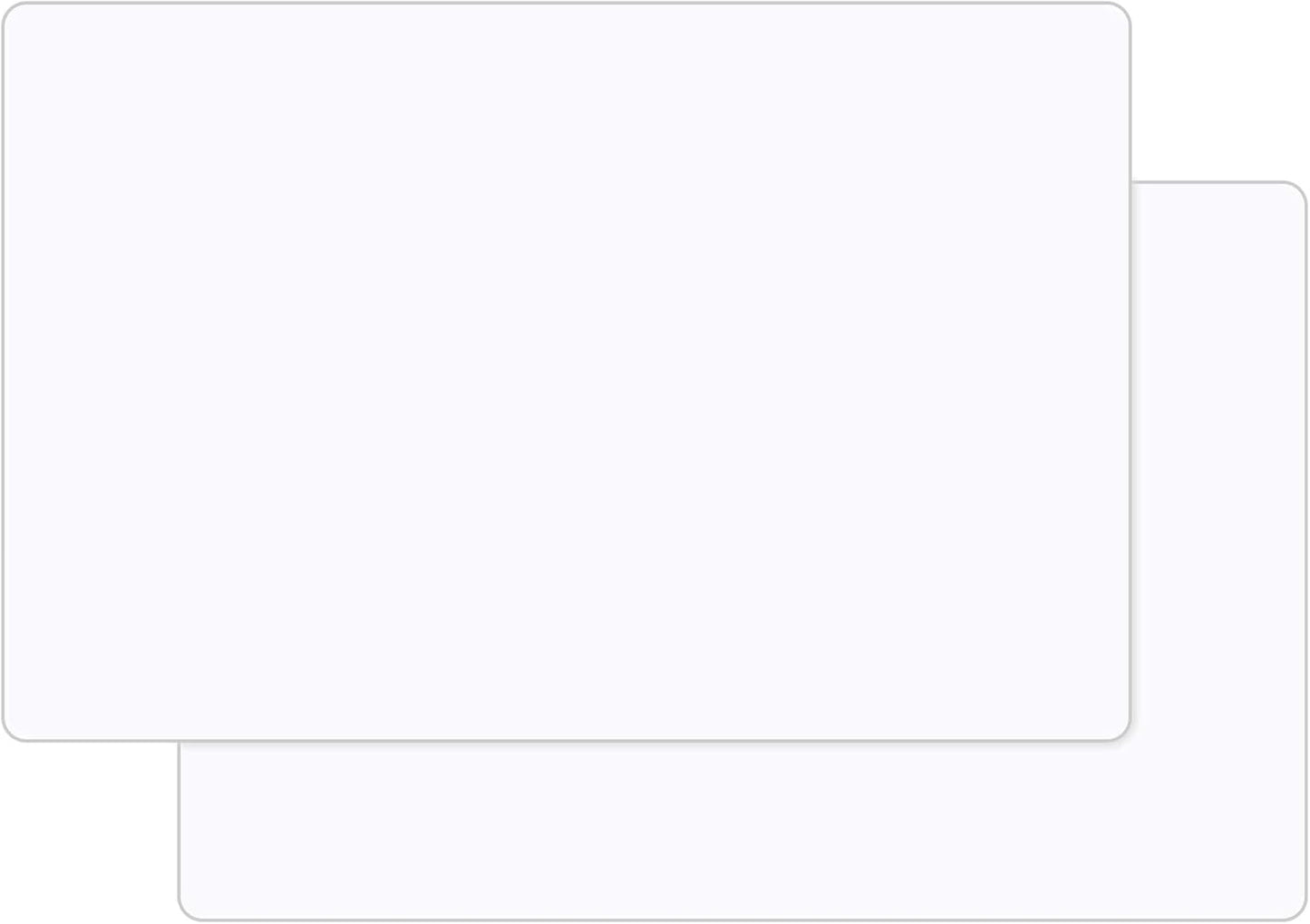 Gartful Silicone Mats for Kitchen Counter, Thicker 0.06", 25 x 17 inches Multipurpose Table Mat, Silicone Pad Desk Work Mat, Nonstick Nonskid Heat-Resistant Pad, Placemat, Translucent, 2PCS