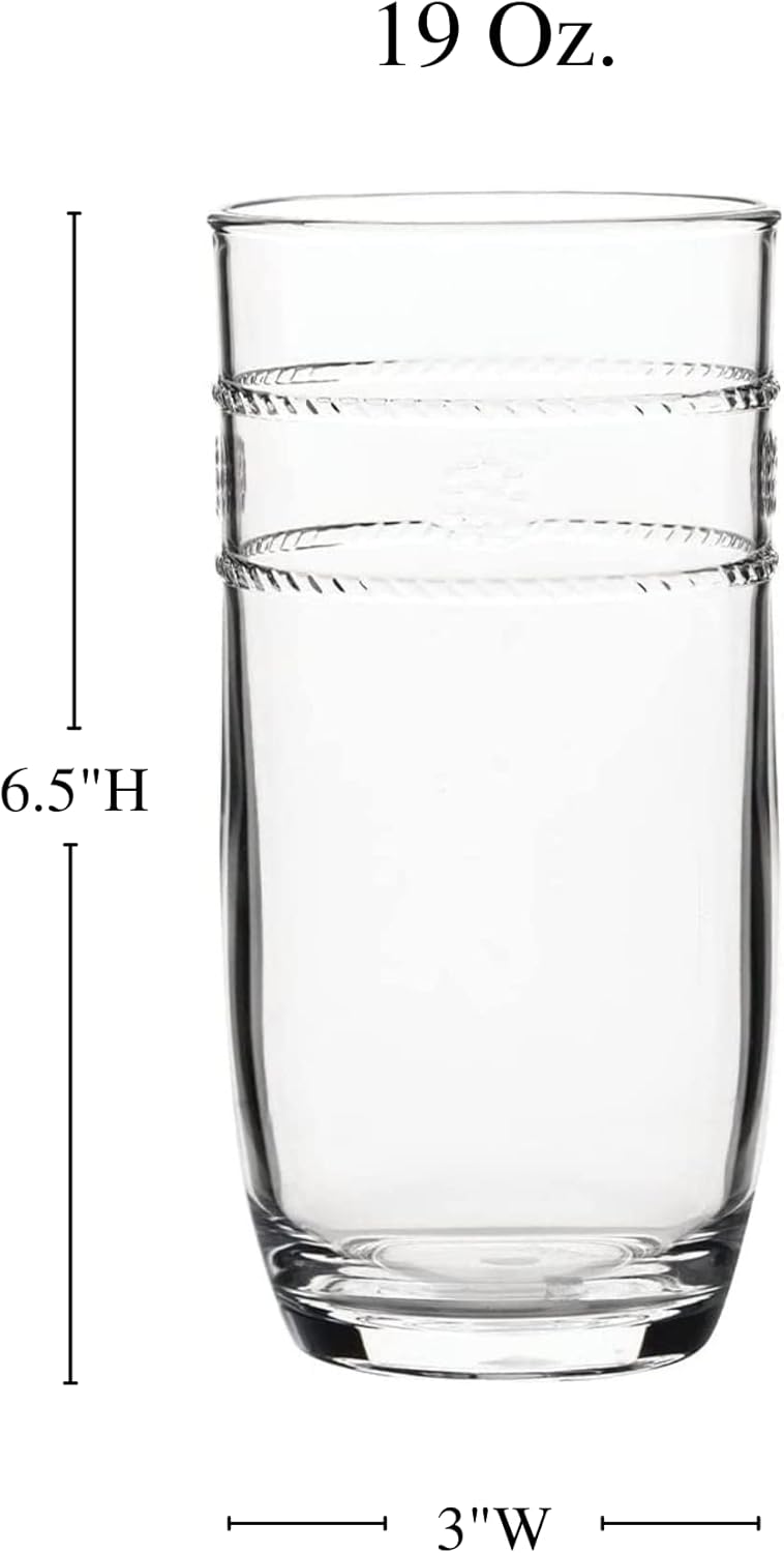 Juliska Isabella Acrylic Large Tumbler - Clear
