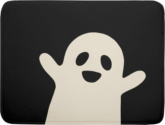 Halloween Ghost Spooky Festival Drying Mats - 18x24 Inch, Large Microfiber Dish Rack Mat Drainer Pad, Washable Absorbent